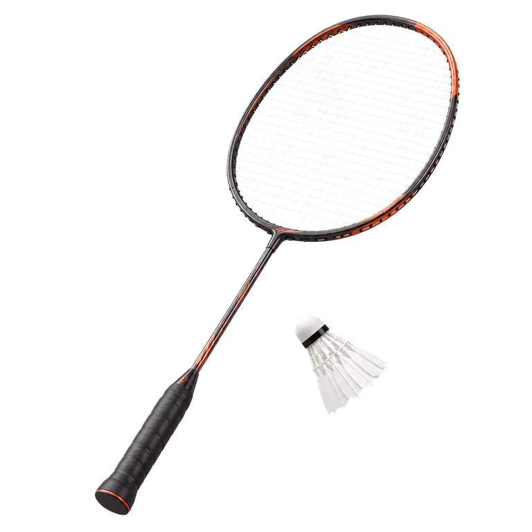 Badminton racket and shuttlecock